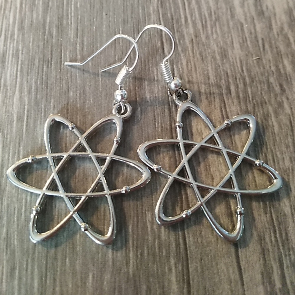 🎆 2 for $15🎆 Silver or Gold Atom earrings